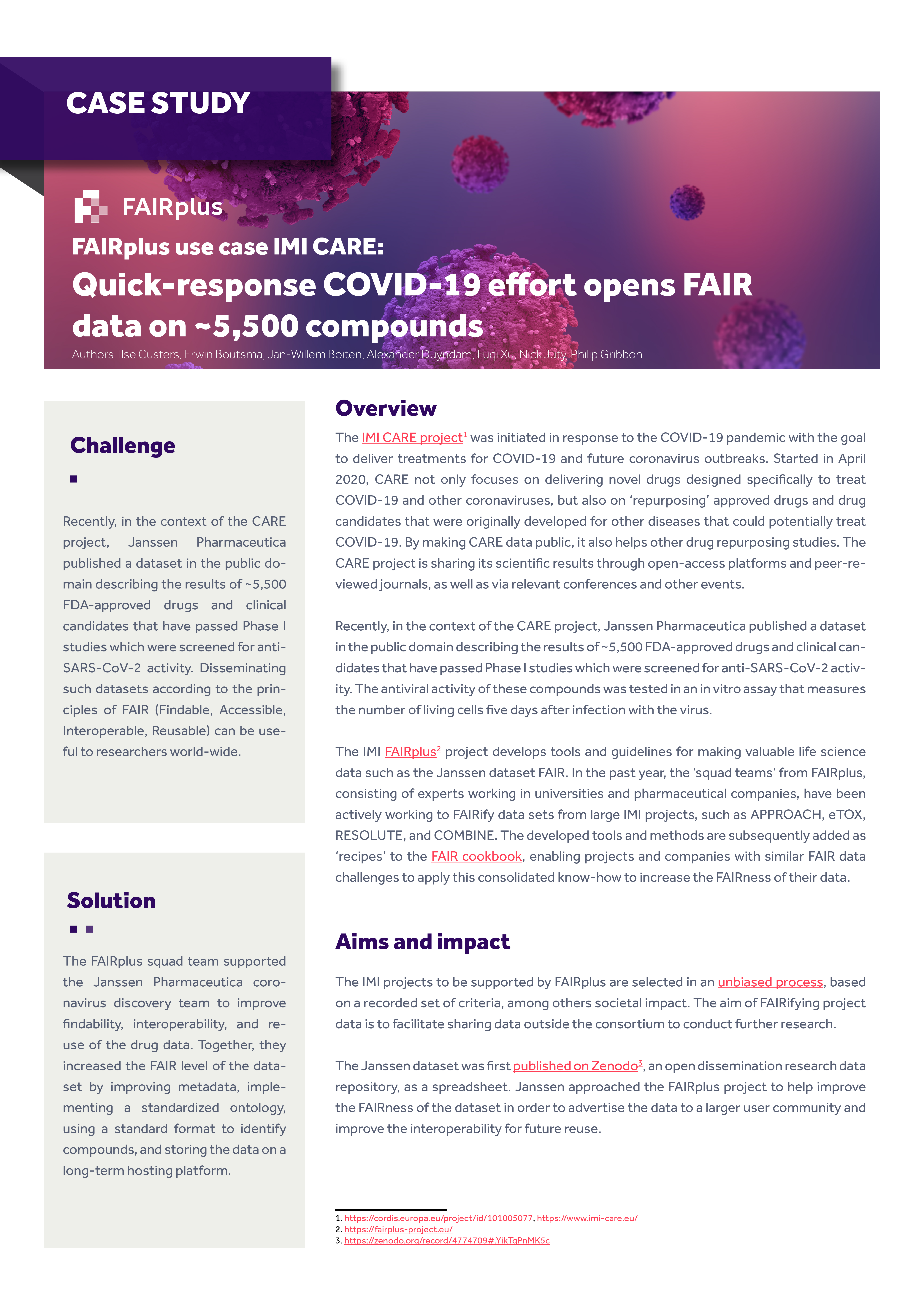 IMI CARE case study